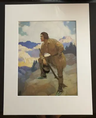 N. C. Wyeth  Francis Parkman  11 X 14 Matted Print-1925 • $24.99