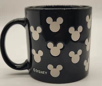 Disney Mickey Mouse Coffee Mug Cup With Black And White Silhouette • $14
