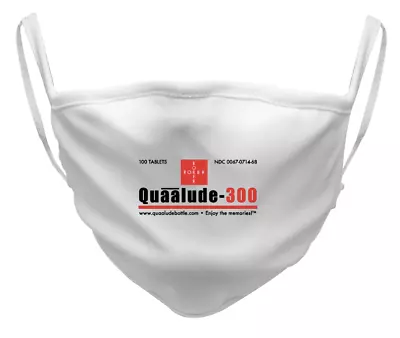 Quaalude Face Mask Quaaludes Qualude • $19.99