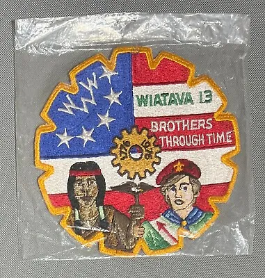 BSA OA Wiatava Lodge 13 J1 1776-1976 Bicentennial Jacket Back Patch Cog Shape • $40