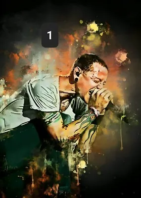 Chester Bennington Linkin Park Band Music Print Poster Wall Hanging Heavy Metal • £4.99
