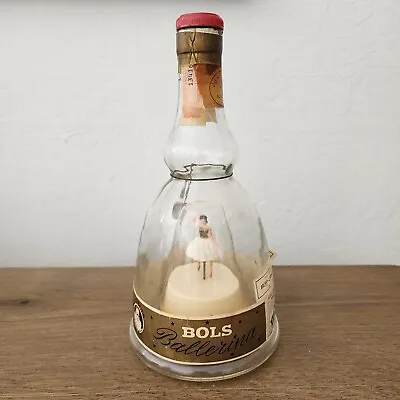 Vintage Bols Dancing Ballerina In A Liquor Bottle Music Box WORKS • $124.50