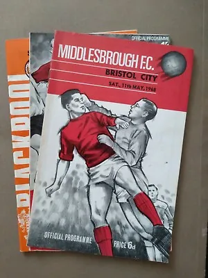 £5 • Buy Job Lot Of 3 Football Programmes - Middlesbrough FC (Pub. 1968) 