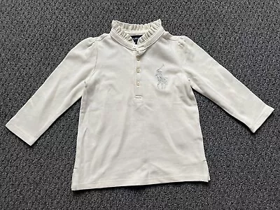 Ralph Lauren - Long Sleeve Polo - Baby Girl Size 18 Months - Fair Condition • $6.50