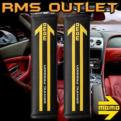 Momo Universal Seat Belt Harness Pads - Carbon - Black • $37.23