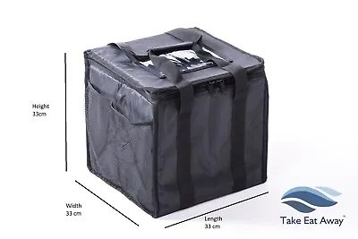 Delivery Bag 30L Thermal Insulated Takeaway Hot Food Deliveries Bags 12 X12 X12  • £13.49