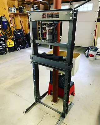 Hydraulic Shop Press Floor Press 20 Ton Steel H-Frame W/ Arbor Press Plates NEW • $683.99