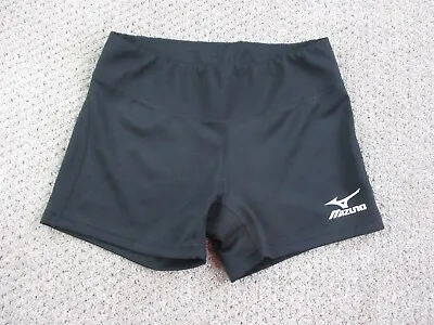 Mizuno Shorts Adult Medium Black Solid Compression Sports Running Active Womens • $15.29