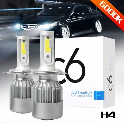 2X 9003 H4 LED Headlight Bulbs Kit 360000LM Hi/Low Beam 6500K Super Bright White • $12.99