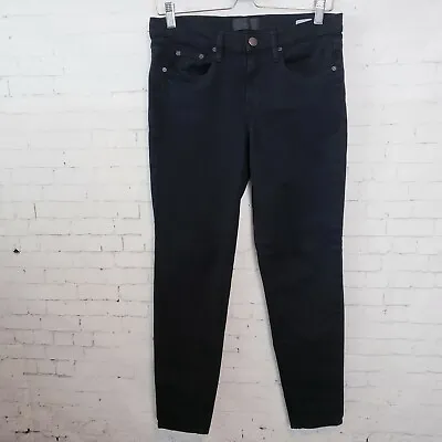 Vince Womens Skinny Jeans Size 26 Stretch Mid / High Rise Ankle Length Black • $19.79