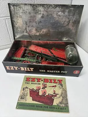 Vintage Toy Ezy Bilt Set 8 The Master Toy Meccano Style Australia  • $99
