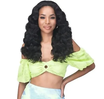 Bobbi Boss Human Hair Blend Full Cap Drawstring Wig - MOGFC023 Ronny • $18.99