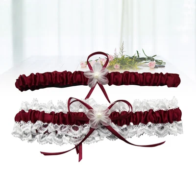 £5.54 • Buy  Sock Bridesmaid Lace Ribbon Garters Wedding Bridal Accessories Suspender