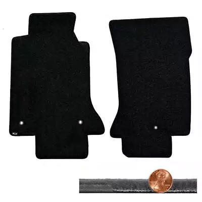 1997-2004 C5 Corvette Velourtex 2pc Black Driver & Passenger Front Floor Mats • $93.99