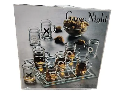 Game Night Tic-Tac-Toe Game Set With Mini Beer Mugs New • $5