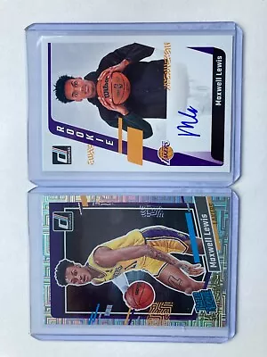 2023-24 Donruss Maxwell Lewis LA Lakers Next Day On Card RC Auto & Mojo Lakers • $19.99