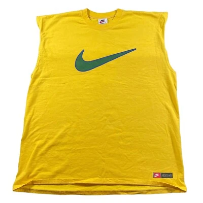 $49.99 • Buy Vintage Y2K Nike Center Swoosh Tank Top T Shirt Brazil National Team Mens Sz XL