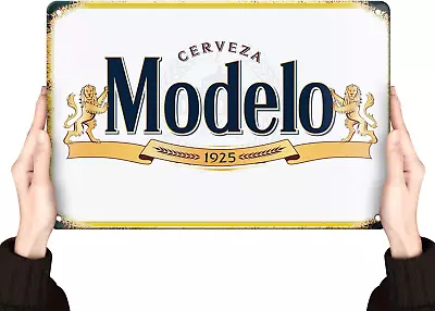 Modelo Beer Signs | Man Cave Decor | Bar Vintage Metal Tin Signs | Garage Retro  • $13