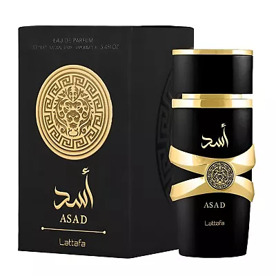 Asad Perfume By Lattafa - Luxury & Authentic - Unisex Eau De Parfum -  3.4Fl Oz  • $55.11