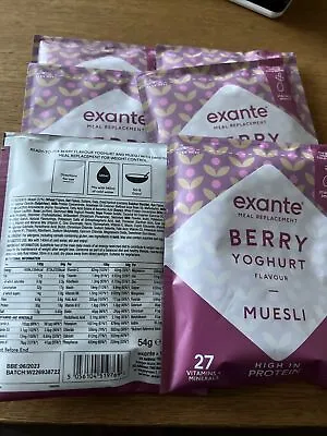 £16.99 • Buy 10 Exante Meal Replacement Berry Yoghurt Museli