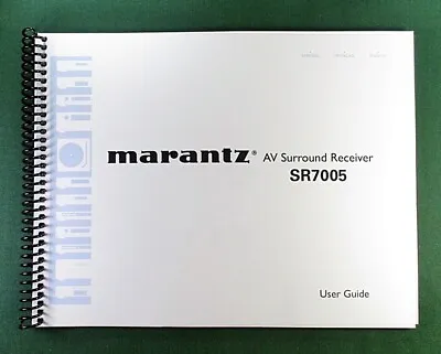 Marantz SR7005 Instruction Manual: 128 Pages & Protective Covers! • $41.95