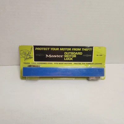 $13.45 • Buy SEALED Master Lock Outboard Motor Lock 425 USA Vintage NOS Boating Fits Most