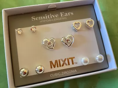 CZ Jewelry Set For Sensitive Ears By MIXIT • $11.99