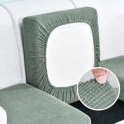 $10.69 • Buy Solid Color Thicken Sofa Seat Cushion Cover Living Room Protector Slipcover 1pcs