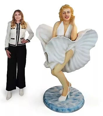 Marilyn Monroe Statue - Life Size - Marilyn Monroe Life Size In White Dress 6FT • $1399.99