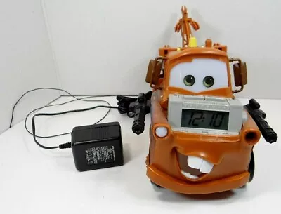 Disney Pixar Cars Story Telling Tow Mater Alarm Clock Radio Night Light EUC • $21.59