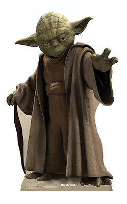 Yoda Star Wars Lifesize CARDBOARD CUTOUT Standee Standup Jedi Master Knight Cool • £19.99