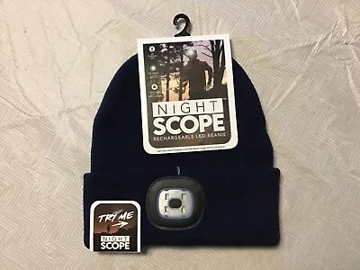 Night Scope Rechargeable LED Beanie Black Adult NET. #YD-G • $15.95