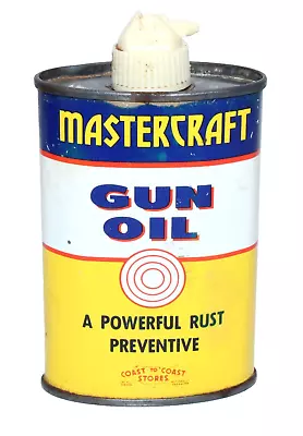 Vintage Mastercraft Gun Oil Can 3 OZ Empty Can • $20