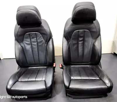 ✅ OEM BMW F15 X5 Front Driver Passenger Comfort Heated Seats Black Leather * • $641.65