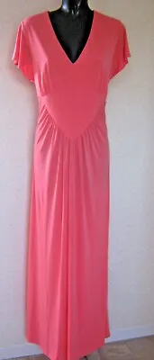 Holly Willoughby Coral Maxi Dress Long Dress UK  Size 10 NEW • £12.50