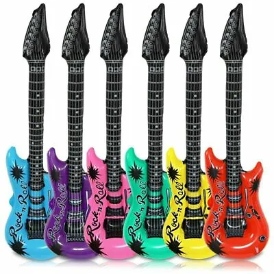 £3.49 • Buy Large Size 11 Colour Inflatable Air Guitar Kids Children Toy Blow Up Party Fancy