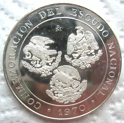 1970 Mexico Silver Medal- National Eagles 24.95g & 37mm • $36