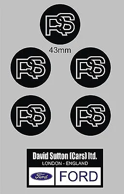 FORD ESCORT Mk1 & Mk2 RS2000 Mexico Wheel Center Decals Stickers RS • $13.35