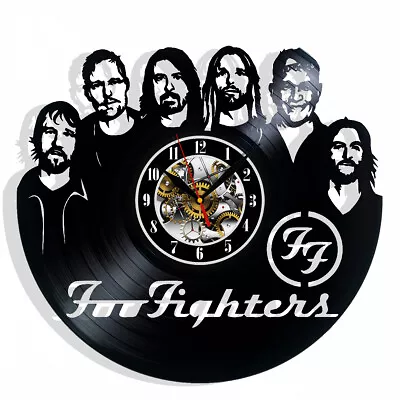 Foo Fighters Vinyl  Wall Clock Records Decor Gift Christmas Birthday Holiday • $13.99