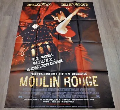 Moulin Rouge! French Movie Poster Original 47 63  2001 Kidman McGregor • $125