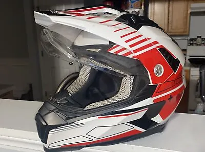 VEGA Cross Tour 2 Motorcycle Helmet Built In Sunglasses Full Face Size M • $19.99