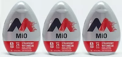 3x Mio STRAWBERRY WATERMELON Liquid Water Enhancer Drink Mix 72 SERVINGS TOTAL • $17.99