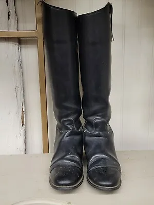 Vintage Balmoral English Ladies Riding Boots In Black (Size 5) • $225