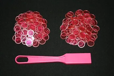 Magnetic Pink Bingo Wand And 200 Chips Markers – Use On Paper Sheets Cards  • $11.75