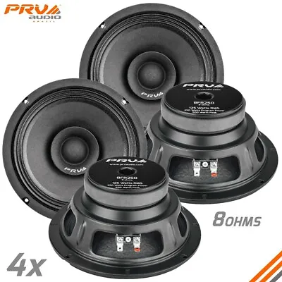 4x PRV Audio 8FR250 Full Range 8  PRO Car Speakers Loudspeakers 8 Ohms 250 Watts • $179.64