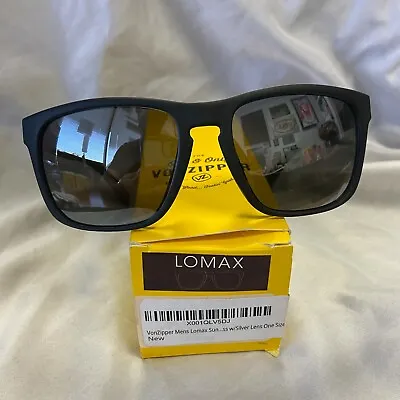 Von Zipper VZ Sunglasses Lomax Black Satin / Silver Lens *NEW DISPLAY* • $120