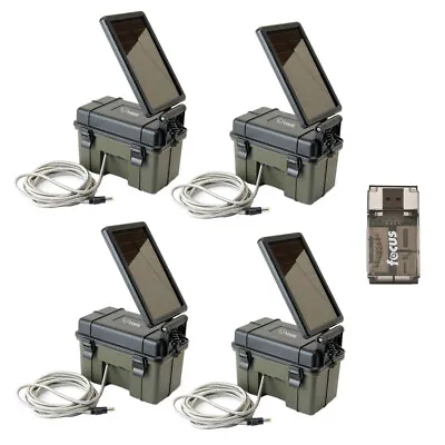 Stealth Cam HME-12VBBSLR Trail Cam Solar Auxiliary Power Pack 4-Pack Universa • $199.99