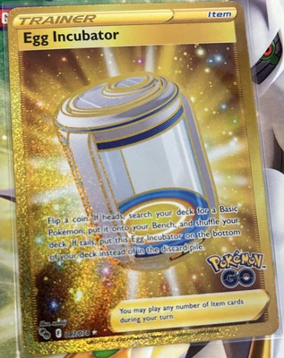 $14.50 • Buy NM Pokémon TCG Egg Incubator Pokemon GO 087/078 Holo Secret Rare