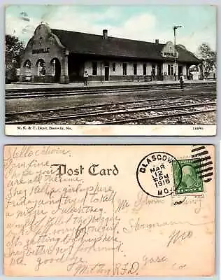 Boonville Missouri M K & T DEPOT Railroad Postcard L191 • $59.99