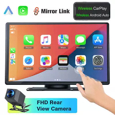 9  Portable Car Stereo Audio Wireless Apple Carplay&Android Auto Head Unit GPS • $149.99